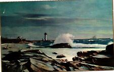 Vintage Postcard- Rocky Shore, MA 1960s picture