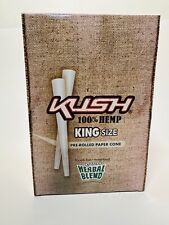Kush Brand King Size 100% Cones 24packs X 3 pre roll cones = 72pc  Wholesale   picture