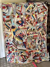 Vintage Hand-tied Crazy Quilt - Fun and Luxurious picture