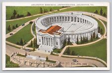 Arlington Virginia, Arlington Memorial Amphitheater Aerial View Vintage Postcard picture