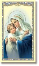 Religious Catholic Gift Madonna w Child Memorare of St Bernard Prayer Holy Card picture