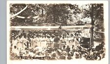 ROSWELL-PARMA PICNIC idaho id real photo postcard rppc public crowd event picture