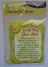 Wonderful Mom Fridge Magnet Very Best Mother Jason Blume Blue Mountain New picture