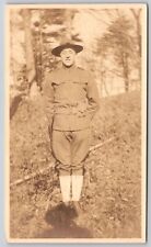 WW1 US ARMY Solider in Uniform Photo (postcard size) C63 picture
