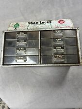 Vintage Antique Old Hickory Shoe Laces  Store  Display Cabinet picture