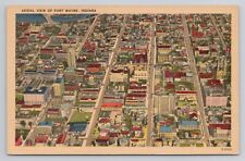 Postcard Aerial View Of Fort Wayne Indiana picture