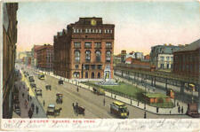 1907 New York City,NY Cooper Square Antique Postcard 1C stamp Vintage Post Card picture
