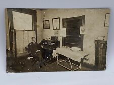 Antique RPPC Real Photo Post Card Medical Doctors Office With Exam Table picture