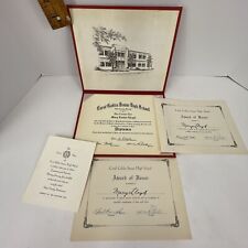 Vintage Coral Gables High Degree Diploma Case Holder Folder 1961 Complete Honors picture