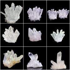 Natural Raw Gemstone White Clear Quartz Crystal Cluster Specimen Healing Mineral picture