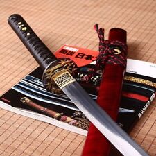 Handmade T10 Clay tempered steel Katana Japanese Samurai Sword Battle Ready New picture