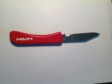 Red Hilti Advertising Knife-Rostfrei Solingen Germany Folding Pocket Knife picture