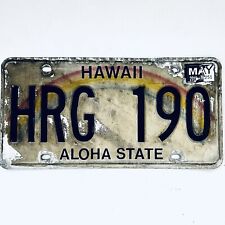 2016 United States Hawaii Aloha Passenger License Plate HRG 190 picture