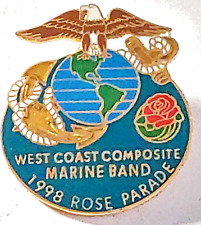 Rose Parade 1998 West Coast Composite Marine Band Lapel Pin (082323) picture