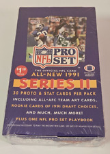 1991 NFL Pro Set Football Series 2 36 Wax Pack Box - Factory Sealed picture