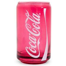 Coca-Cola Can-Shaped Red Glass Cup | Holds 10 Ounces picture