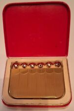 1942 Coty New York True Vintage Jingle Sleigh Bells Mirrored Compact & Box L@@K picture