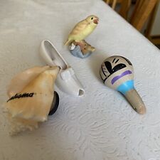 Lot Of 4 Miscellaneous Items - Lefton Bird, Bahama Shell, Shoe & Morocco picture