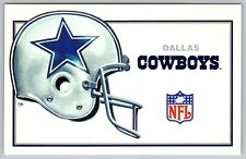 1985 Dallas Cowboys Football Schedule Star Helmet NFL Advertising Postcard G32 picture