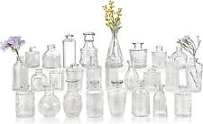 Glass Bud Vases Set of 26, Small Clear Vases for Flowers, Mini Vintage Bud Vases picture