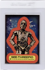Vintage 1977 Topps Star Wars Trading Card Sticker #15 See-Threepio C3P0 C3PO picture