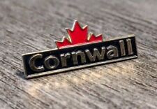 Cornwall City Ontario, Canada Travel/Souvenir Lapel Pin Red Maple Leaf Design picture
