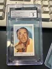 Henry Fonda   1965  Dutch Gum  Serie F  Card  Rare Version.  CGC 5 EX picture