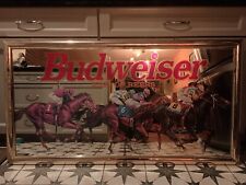 Very Rare Vintage Budweiser Horse Mirror picture