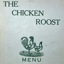 Vintage 1940s The chicken Roost Restaurant Menu Vancouver WA Columbia Ice Coal picture