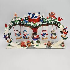 Jaimy Holiday Christmas Resin Snowmen Family And Friends On Swings And Slides picture