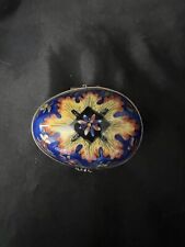 Handpainted   Signed Egg Shaped Paint Main Limoges Trinket Box picture