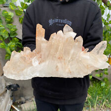 12LB A++Large Natural clear white Crystal Himalayan quartz cluster /mineralsls picture