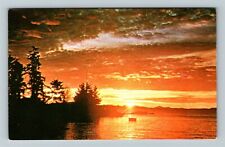 AK-Alaska, Mount Point Sunrise, Colorful View Colorful State, Vintage Postcard picture