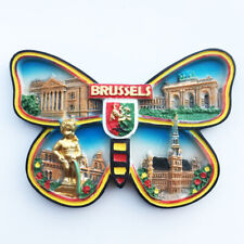 Belgium Brussels Tourist Souvenir 3D Resin Butterfly Shaped Fridge Magnet Gift  picture