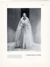 Coco CHANEL Wedding Dress 1930 Bride Fashion Ad HOYNINGEN HUENE Photographer picture