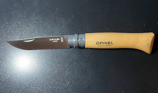 Opinel No 08 Folding Knife, Walnut Handle, Stainless Steel, France, Nearly New picture