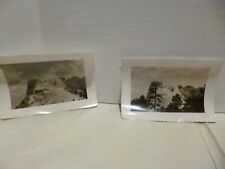 Two Vintage Black And White Phots Mount RushMore Presidents picture