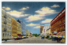 c1950's Fifth Street Meridian Mississippi MS Business Area Vintage Postcard picture