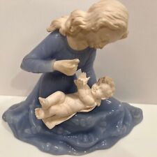 Vintage Alabaster Resin Bianchi Gino Ruggeri Italy Madonna Mary and Child Jesus  picture