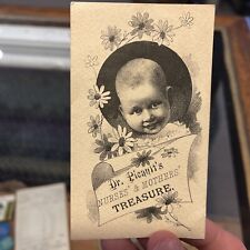 Antique c1890s Dr. Picault s Nurses & Mothers  Treasure Advertising Trade Card picture