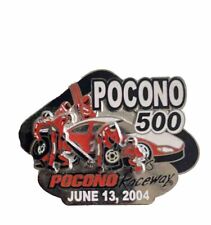 2004 Pocono 500 NASCAR Raceway Long Pond Pennsylvania Race Racing Lapel Hat Pin picture