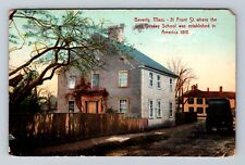 Beverly MA-Massachusetts, Front Street, Antique, Vintage c1907 Postcard picture