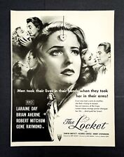 Vintage The Locket movie ad 1947 Laraine Day Robert Mitchum advertisement picture