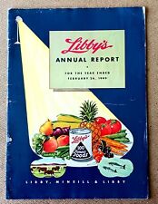 Vintage 1949 LIBBY'S ANNUAL REPORT Libby McNeill Great Graphics picture
