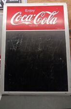 1991 Vintage Original Coca-Cola Tin Metal Chalk Board Menu Board Sign 28