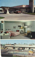 Town House Motel, Oklahoma City OK - Chrome Postcard - Route 66 - Multiview picture