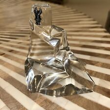 The Franklin Mint Crystal Iceberg Paperweight 1993 With Eskimo Climber picture