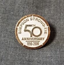 LMH PINBACK Pin 2006 SIMPSON STRONG TIE Anchors 50th Anniv HOME DEPOT Employee picture