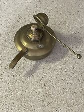 Antique Brass Miniature Oil Lamp / Burner picture