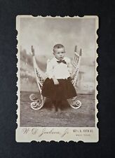 Antique Cabinet Card Photo Cold Waco Texas WD Jackson picture